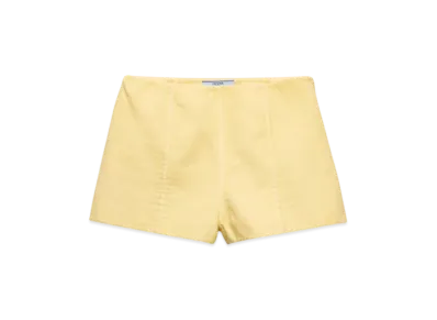 PRADA Women's Double Cotton Shorts "Yellow"