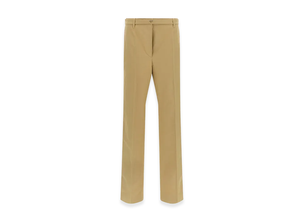PRADA Women's Panama Old Cotton Pants "Beige"