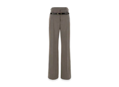 PRADA Women's Dove Wool Blend Pant "Green"
