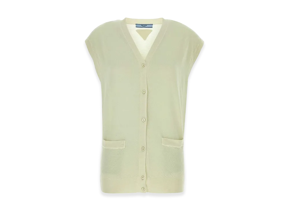 PRADA Women's Cashmere Vest "Green"