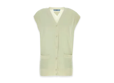 PRADA Women's Cashmere Vest "Green"