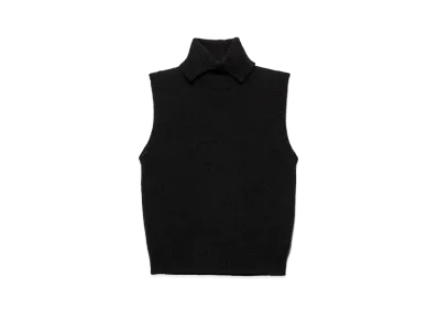 PRADA Women's Cashmere Turtleneck Vest "Black"