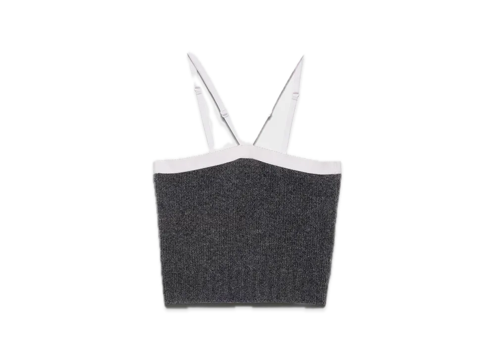 PRADA Cashmere x Wool Top "Dark Gray"