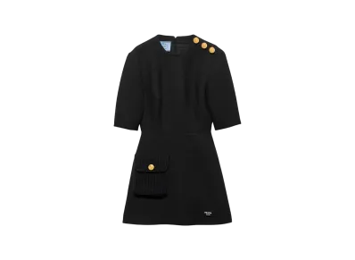 PRADA Women's Natte Minidress "Black"