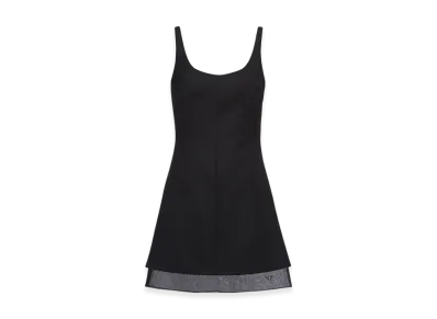 PRADA Women's Wool Mini Dress "Black"