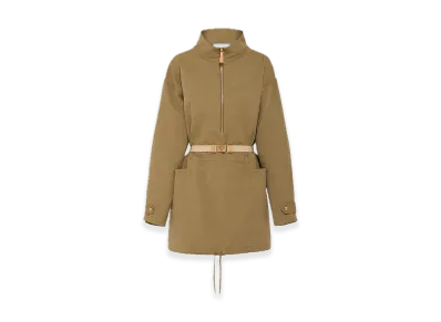 PRADA Panama Cotton Minidress "Khaki"