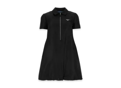 PRADA Women's Faille Mini Dress "Black"