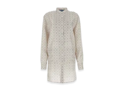 PRADA Women's Printed Silk Shirt Dress "Multicolor"