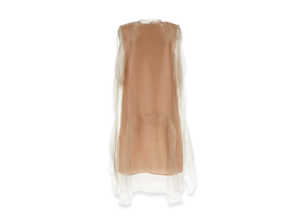 PRADA Women's Powder Voile Dress "Pink"