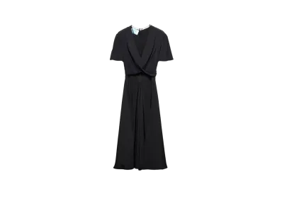 PRADA Women's Marocain Dress "Black"