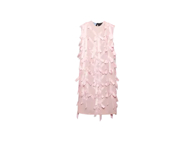 PRADA Women's Sable Dress with Bows "Greige"