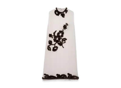 PRADA Women's Georgette Dress "Brown"