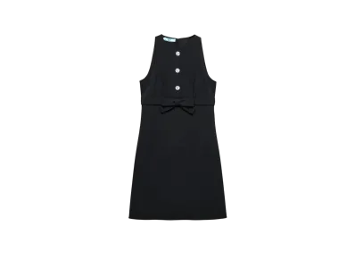 PRADA Women's Sable Compact Mini-Dress "Black"
