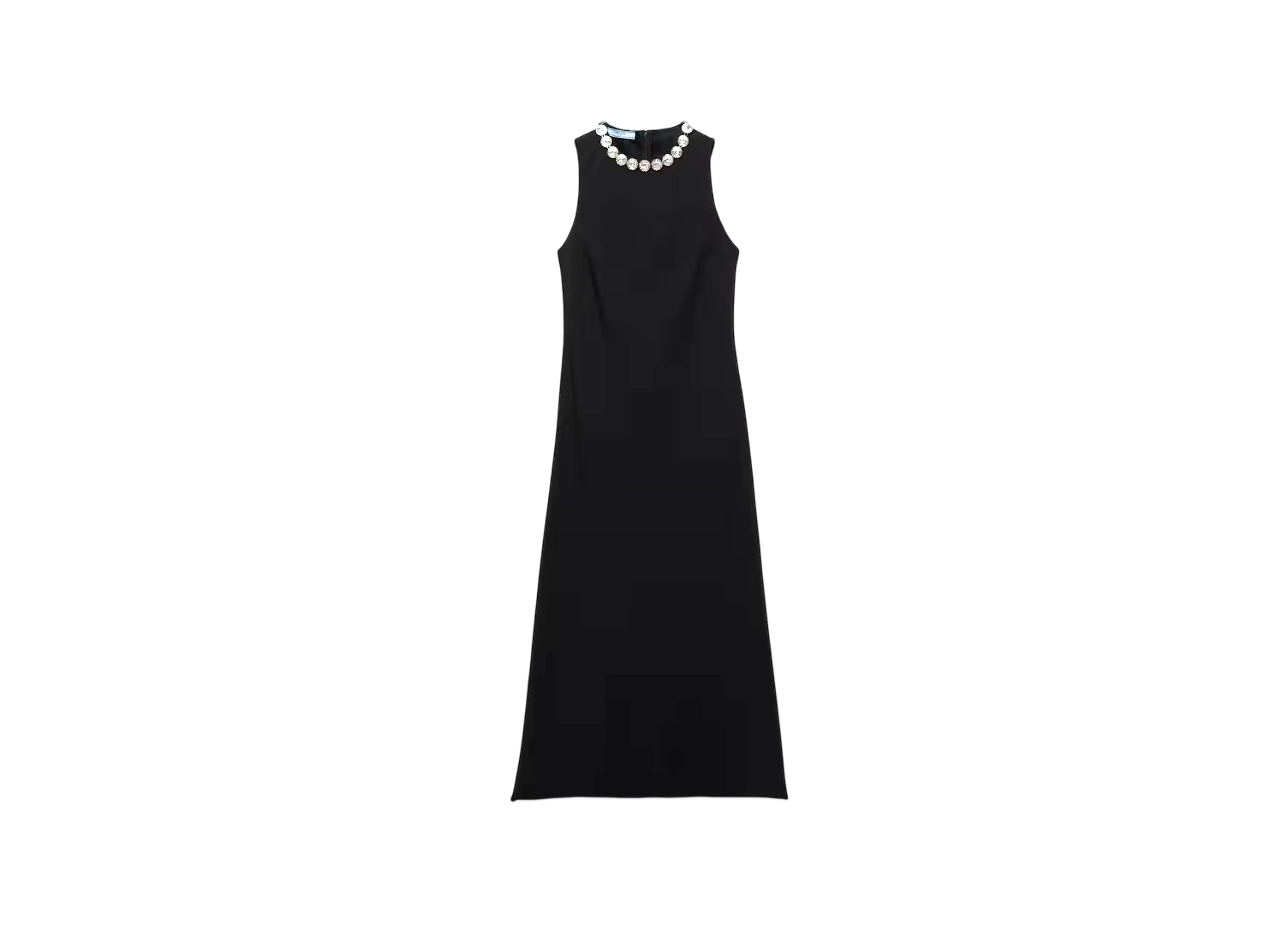 PRADA Women's Embroidered Sable Dress "Black"