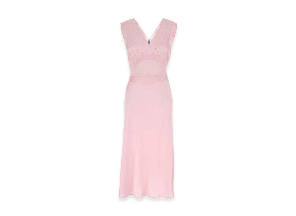 PRADA Women's Satin Dress "Pink"