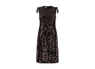 PRADA Women's Sequins Dress "Prugna"
