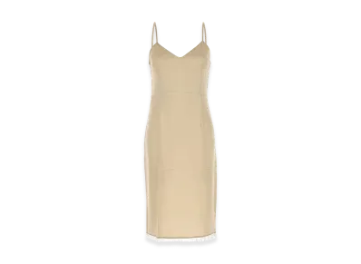 PRADA Women's Satin Dress "Beige"