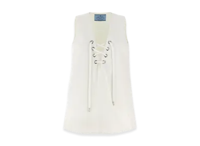 PRADA Women's Old Satin Dress "White"