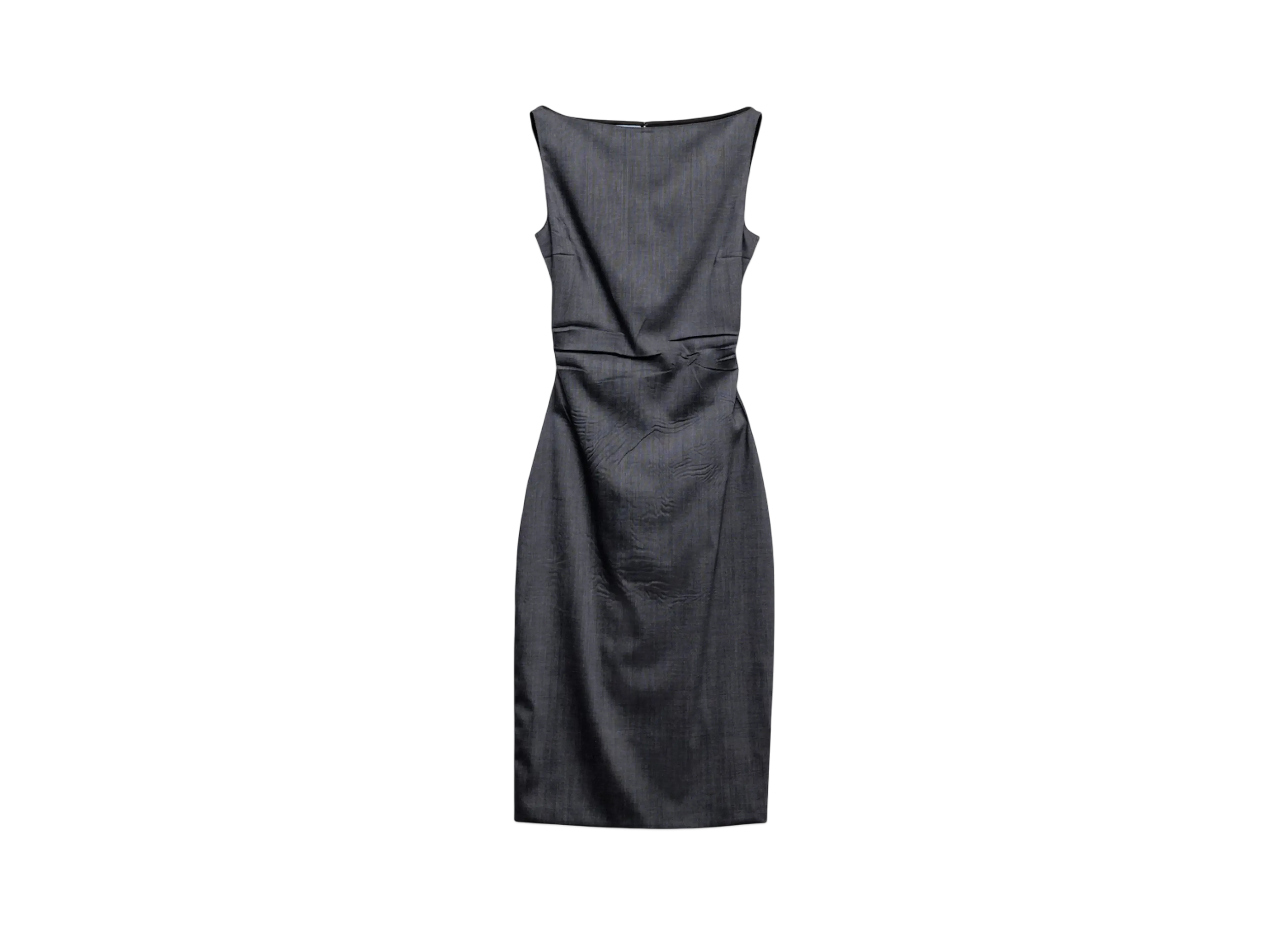 PRADA Women's Stretch Kid Mohair Dress "Gray"
