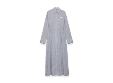 PRADA Stripe Poplin Dress "Navy"