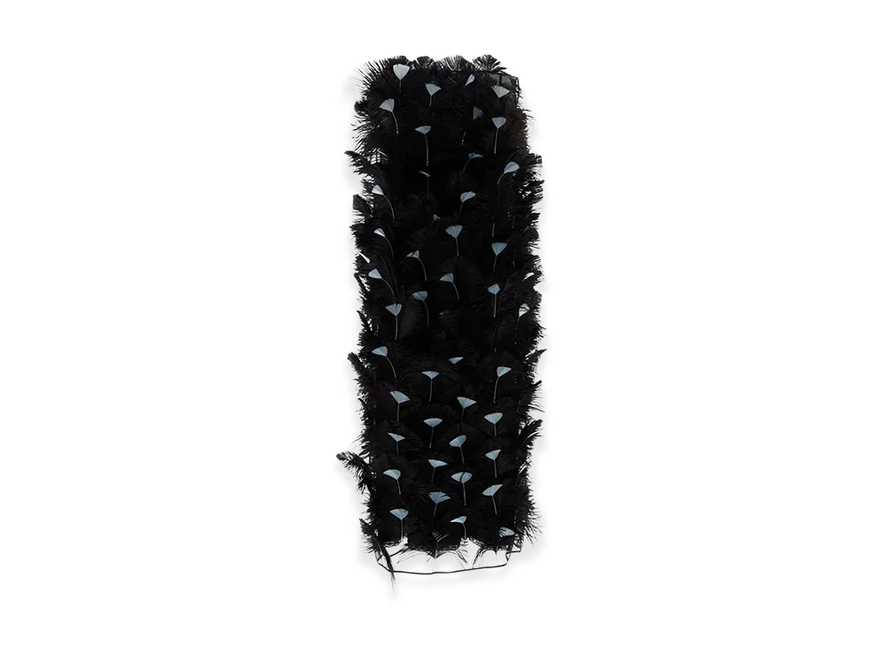 PRADA Women's Embellished Organza Dress "Black"