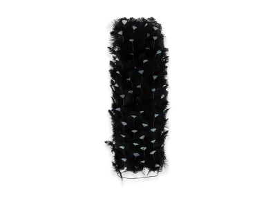 PRADA Women's Embellished Organza Dress "Black"