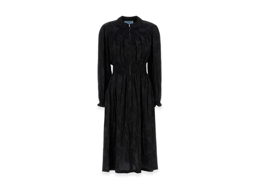 PRADA Women's Jacquard Dress "Black"