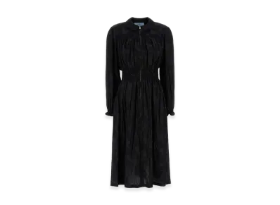 PRADA Women's Jacquard Dress "Black"