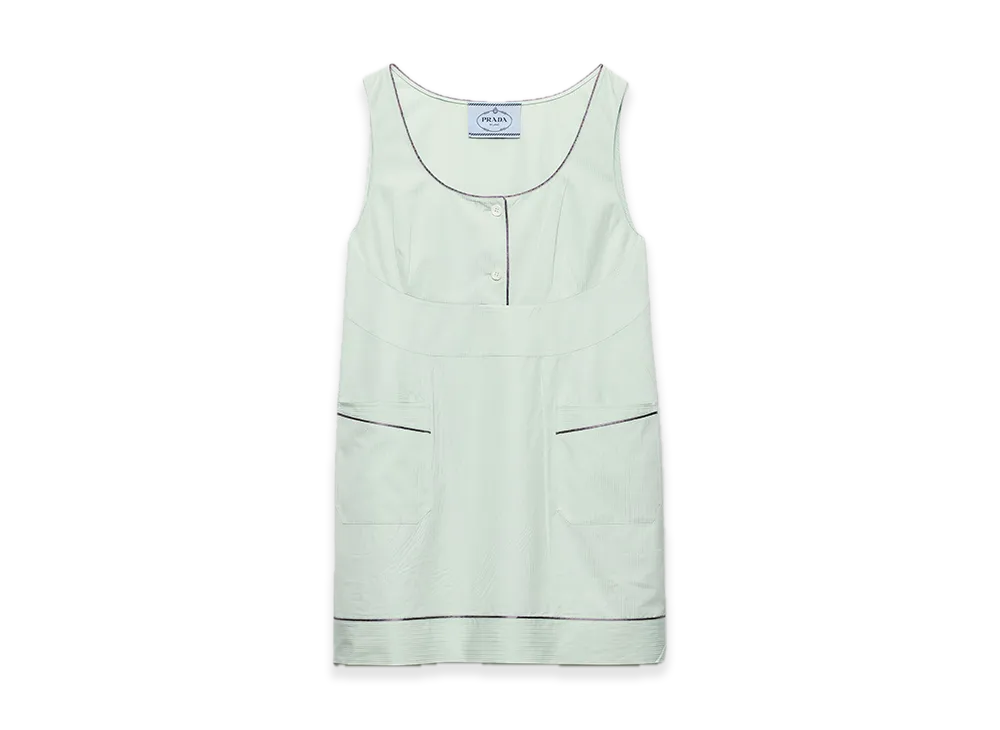 PRADA Cotton Minidress "Pastel Green"