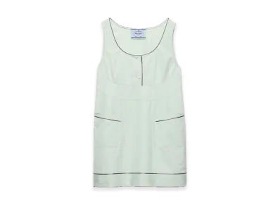PRADA Cotton Minidress "Pastel Green"