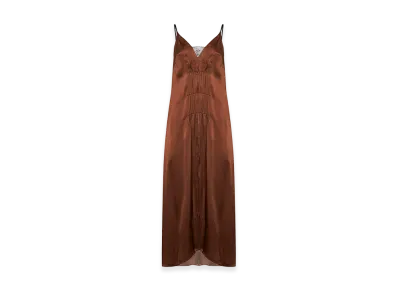 PRADA Women's Satin Dress "Brown"