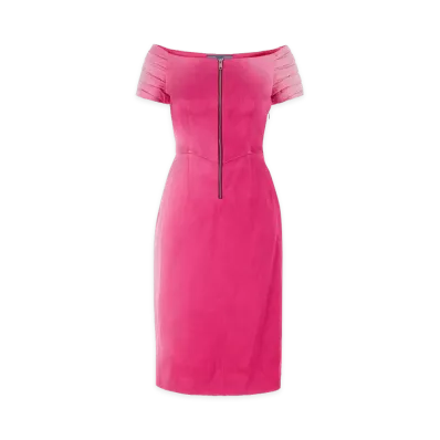 PRADA Women's Duchesse Dress "Fuxia/Fuchsia"