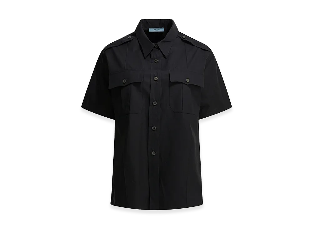 PRADA Women's Short Sleeve Shirt "Black"