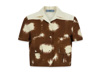 PRADA Women's Canvas Shirt "Brown"
