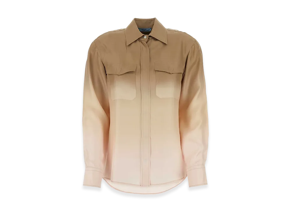 PRADA Women's Twill Shirt "Beige"