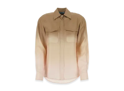 PRADA Women's Twill Shirt "Beige"