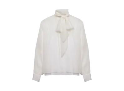 PRADA Chiffon Shirt "White"