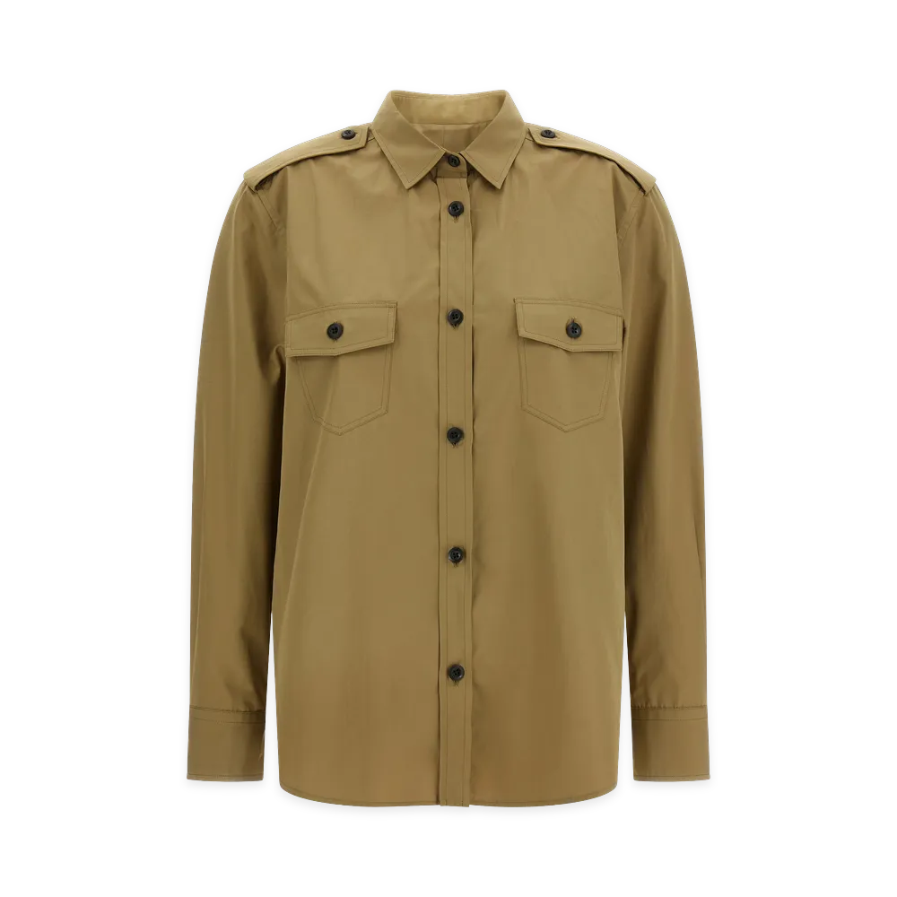 PRADA Women's Poplin Shirt "Beige"