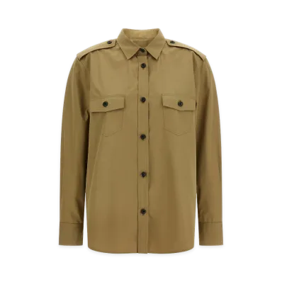PRADA Women's Poplin Shirt "Beige"