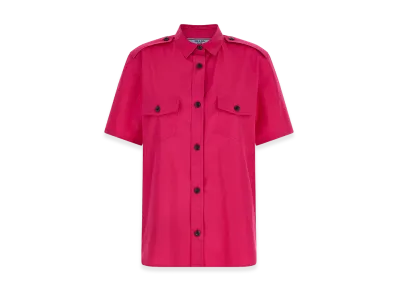 PRADA Women's Short Sleeve Shirt "Fuchsia Pink"