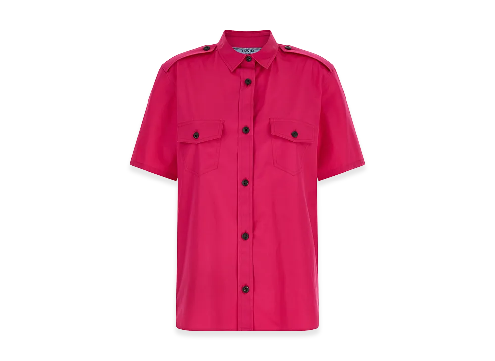 PRADA Women's Poplin Shirt "Fuxia"