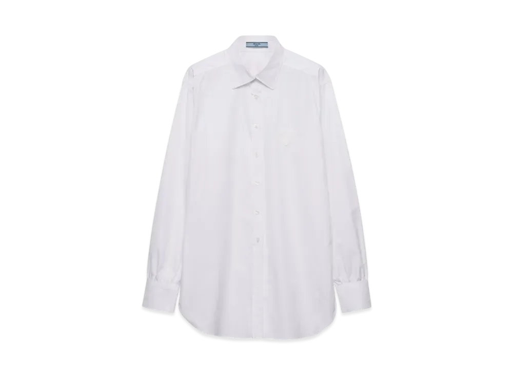 PRADA Women's Cotton Poplin Shirt "White"