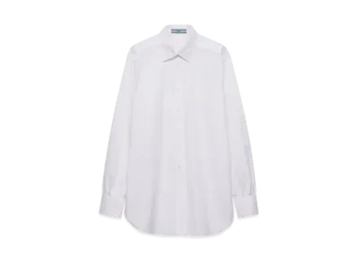 PRADA Women's Cotton Poplin Shirt "White"
