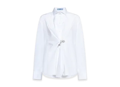 PRADA Women's Poplin Shirt "White"