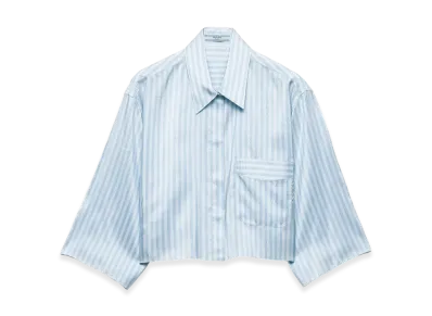 PRADA Women's Shirts Clear Blue "Lightblue"