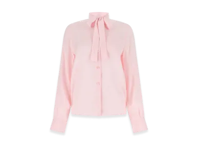 PRADA Women's Crepe Shirt "Pastel Pink"