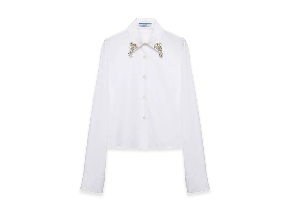 PRADA Women's Crystal Shirt "White"