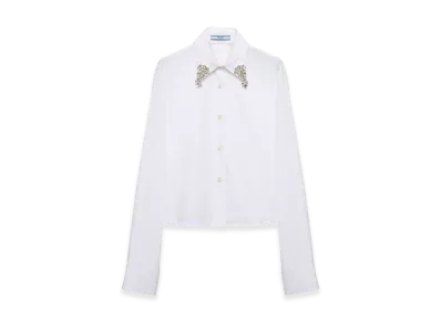 PRADA Women's Crystal Shirt "White"
