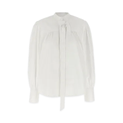 PRADA Women's Bow Shirt "White"