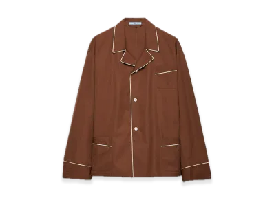 PRADA Cotton Shirt "Brown"